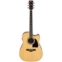 IBANEZ AW70ECE 6 String Dreadnought/Electric Cutaway Guitar in Natural