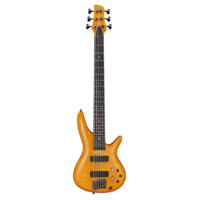 IBANEZ SIGNATURE GERALD VEASLEY GVB36AM 6 String Electric Bass Guitar in Amber