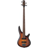 IBANEZ BASS WORKSHOP SRF700 4 String Fretless Electric Bass Guitar in Brown Burst Flat
