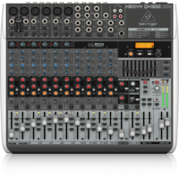 BEHRINGER XENYX QX1832USB 18 Channel 3/2-Bus Mixer with XENYX Mic Preamps & Compressors, Multi-FX Processor (6 x XLR)