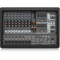 BEHRINGER EUROPOWER PMP1680S 10 Channel Powered Mixer with Dual Multi-FX Processor (8 x XLR)