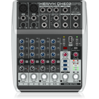 BEHRINGER XENYX QX602MP3 6 Channel Mixer with MP3 Player (2 x XLR)