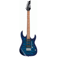 IBANEZ GIO RX70QA 6 String Electric Guitar in Transparent Blue Burst