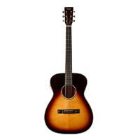 TASMAN TA300O-E OM 6 String Acoustic/Electric Guitar, Solid Spruce Soundboard in Sunburst with Case