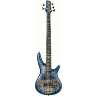 IBANEZ PREMIUM SR2605 5 String Electric Bass Guitar in Cerulean Blue Burst