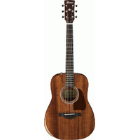 IBANEZ ARTWOOD AW54JR 6 String Junior Dreadnought Acoustic Guitar in Natural Open Pore with Gig Bag