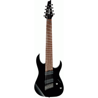 IBANEZ RGMS8 8 String Multiscale Electric Guitar in Black