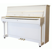BEALE UP115M2 115cm Upright Piano in White 9398369