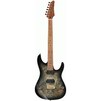 IBANEZ AZ242PBG 6 String Electric Guitar in Charcoal Black Burst with Gig Bag