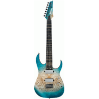 IBANEZ RG1127PBFX 7 String Electric Guitar in Caribbean Islet Flat with Gig Bag
