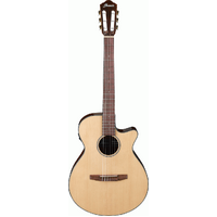 IBANEZ AEG50 NNT 6 String Nylon Acoustic/Electric Cutaway Guitar in Natural High Gloss