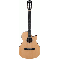 IBANEZ AEG7TN 6 String Acoustic/Electric Cutaway Guitar in Natural High Gloss