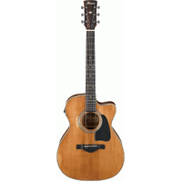 IBANEZ ARTWOOD VINTAGE AVC11CE 6 String Grand Concert/Electric Cutaway Guitar in Antique Natural Semi Gloss