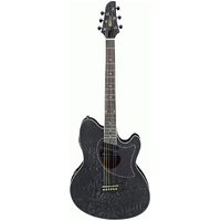 IBANEZ TCM50 6 String Acoustic/Electric Cutaway Guitar in Galaxy Black Open Pore