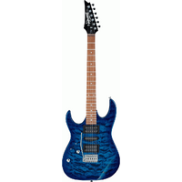 IBANEZ RX70QAL GIO 6 String Left Hand Electric Guitar in Transparent Blue Burst