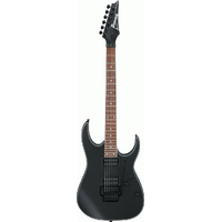 IBANEZ RG320EXZ 6 String Electric Guitar with Wizard III Maple Neck in Black Flat