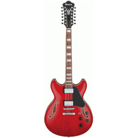 IBANEZ ARTCORE AS7312 12 String Hollow Body Electric Guitar in Transparent Cherry Red