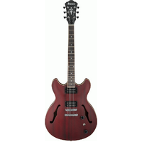 IBANEZ ARTCORE AS53 6 String Hollow Body Electric Guitar in Transparent Red Flat