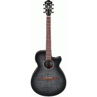 IBANEZ AEG AEG70 6 String Acoustic/Electric Guitar in Transparent Charcoal Burst High Gloss