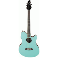 IBANEZ PREMIUM TCY10E 6 String Acoustic/Electric Cutaway Guitar in Sea Foam Green
