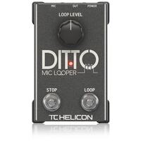 TC HELICON DITTO MIC LOOPER Microphone Voice Effects Looping Pedal