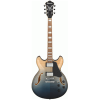 IBANEZ ARTCORE AS73 FM Hollow Body Electric Guitar in Transparent Indigo Fade