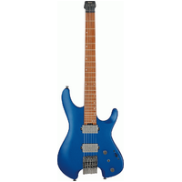 IBANEZ Q52 LBM PREMIUM Electric Guitar with Wizard C 3 piece Roasted Maple/Bubinga Neck in Laser Blue Matte & Gig Bag