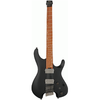 IBANEZ QX52 BKF PREMIUM Electric Guitar with Parallel Wizard 3 piece Roasted Maple/Bubinga Neck in Black Flat & Gig Bag
