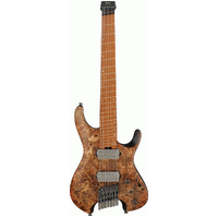 IBANEZ QX527PB ABS PREMIUM Electric Guitar with Parallel Wizard 5 Piece Roasted Maple/Bubinga Neck in Antique Brown Stain & Gig Bag