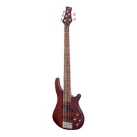 J&D LUTHIERS CONTEMPORARY 5 String Active Electric Bass Guitar in Satin Brown Stain JD-150A5-STBN