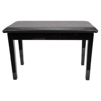 CROWN Duet Piano Stool with Storage Compartment in Black