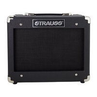STRAUSS LEGACY 15 Watt Guitar Amp Combo with 6.5 inch Speaker in Black SLA-15G-BLK