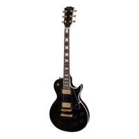 J&D LUTHIERS CUSTOM 6 String LP Style Electric Guitar with Mahogany Set Neck in Black JD-DLC-BLK