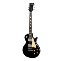 J&D LUTHIERS TRADITIONAL 6 String LP Style Electric Guitar with Mahogany Set Neck in Black JD-DLP-BLK
