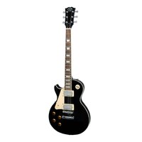 J&D LUTHIERS TRADITIONAL 6 String Left Hand Les Paul Style Electric Guitar with Mahogany Set Neck in Black JD-DLPL-BLK