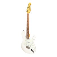 J&D LUTHIERS TRADITIONAL 6 String Strat Style Electric Guitar in Vintage White JD-DST-VWH