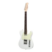 J&D LUTHIERS 6 String Tele Style Electric Guitar in White JD-DTL-VWH