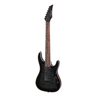 J&D LUTHIERS IE97 7 String Contemporary Electric Guitar in Transparent Black