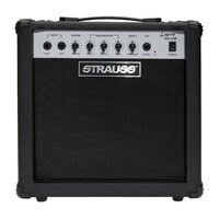 STRAUSS LEGACY 25 Watt Electric Bass Guitar Combo Amplifier with 8 inch Speaker in Black