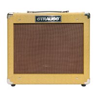 STRAUSS LEGACY VINTAGE 35 Watt Electric Bass Guitar Combo Amplifier with 10 inch Speaker in Tweed