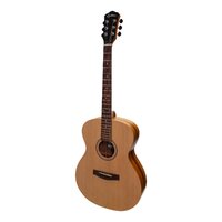 MARTINEZ 25 6 String Left Hand Small Body Acoustic/Electric Guitar in Natural