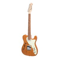 J&D LUTHIERS THINLINE 6 String Tele Style Electric Guitar in Natural Gloss JD-DTLSH-NGL