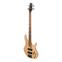 J&D LUTHIERS 48 4 String Contemporary Active Electric Bass Guitar in Natural Satin JD-4800-ASH