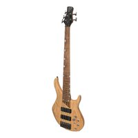 J&D LUTHIERS 48 5 String Contemporary Active Electric Bass Guitar in Natural Satin JD-4805-ASH