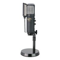 SOUNDART Professional USB Condenser Studio Microphone Pack with Pop Filter, Desk Stand, USB Cable and Case SM-USB-Q2