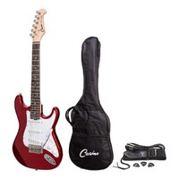 CASINO 6 String Strat Style Short Scale Electric Guitar Set in Candy Apple Red CST-20-CAR