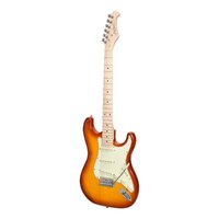 J&D LUTHIERS TRADITIONAL 6 String Strat Style Electric Guitar in Honey Burst JD-ST11-HB