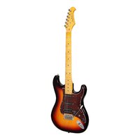 J&D LUTHIERS TRADITIONAL 6 String Strat Style Electric Guitar in Tobacco Sunburst JD-ST21-TSB