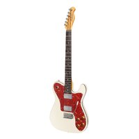 J&D LUTHIERS TL12 6 String Deluxe Tele Style Electric Guitar in Ivory JD-TL12-IV