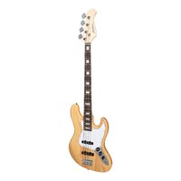 J&D LUTHIERS JB 4 String Jazz Style Electric Bass Guitar in Natural Gloss JD-JB-NGL